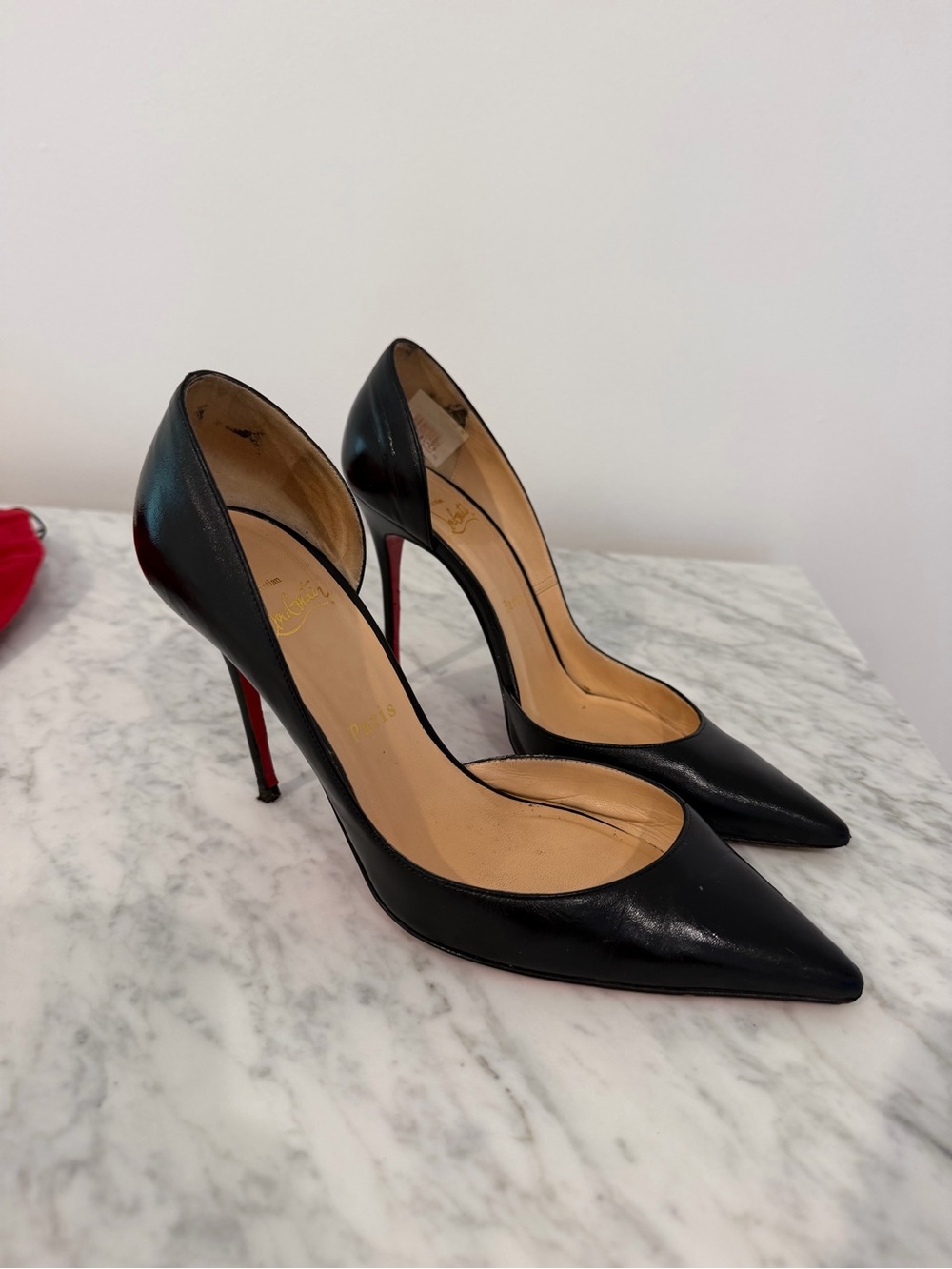 Classic Black Pointed Stiletto Pumps - Black